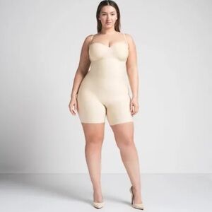 SKIMS Cream Shapewear Bodysuit